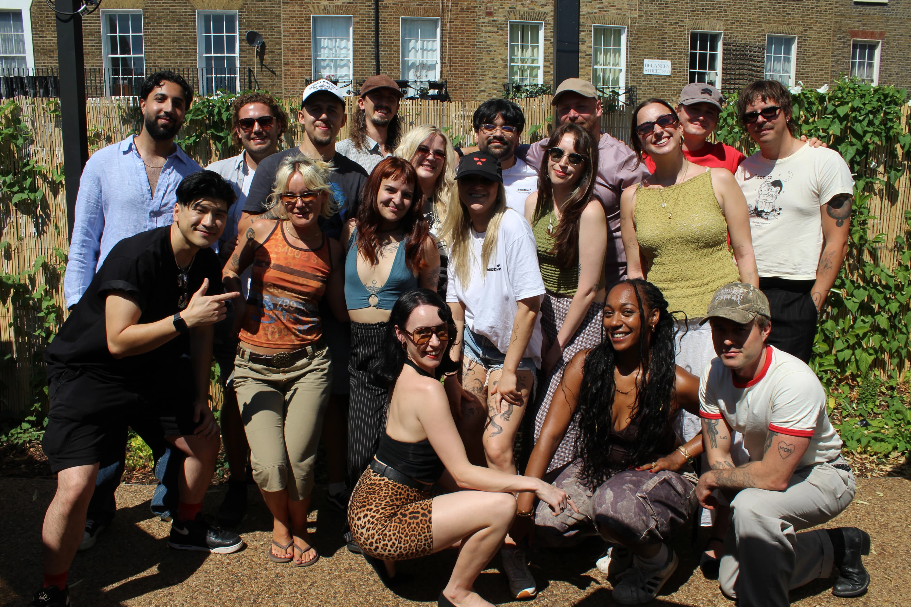 The Decent Music PR team together at a summer gathering