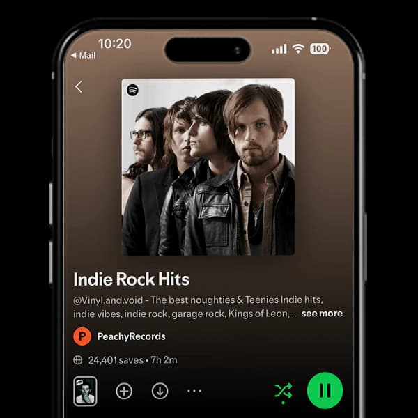 Independent curator Spotify playlists
