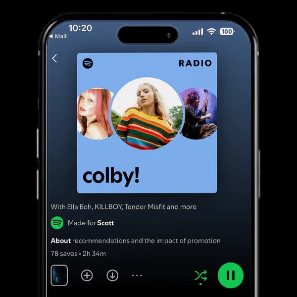 Algorithmic Spotify playlists