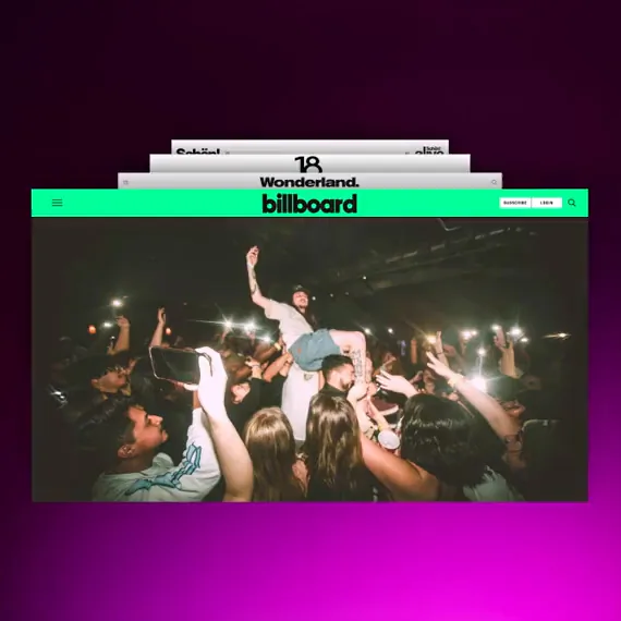 Music PR service preview