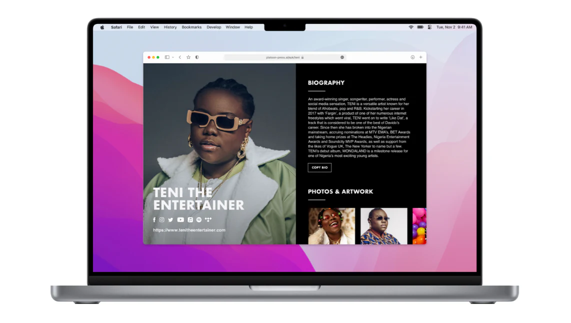 What Is An EPK? EPK Example 1