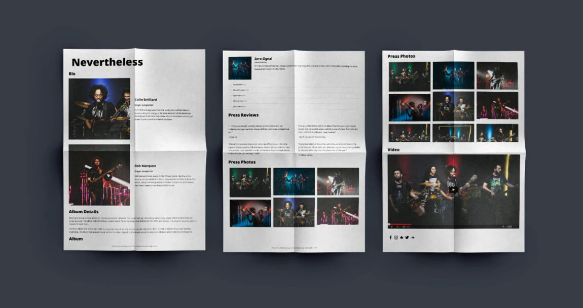 What Is An EPK? EPK Example 2