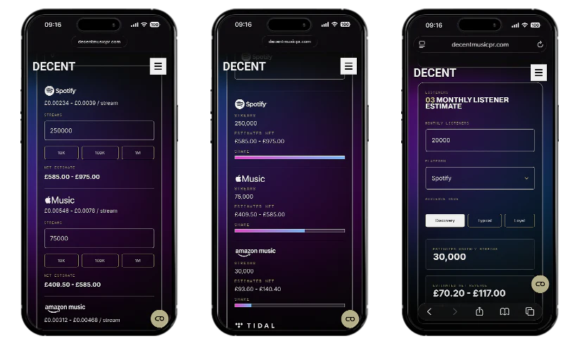 how much does spotify pay mockup